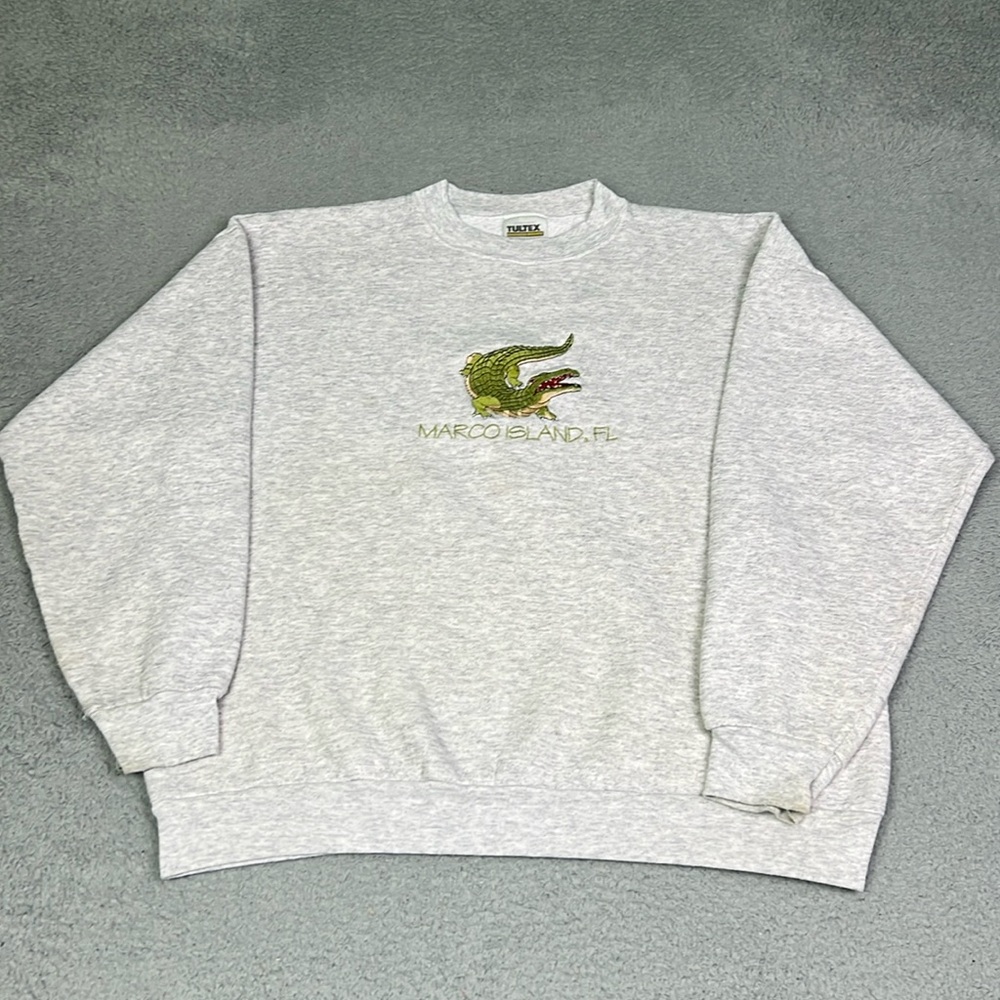 Vintage Florida Crocodile Crewneck Sweater